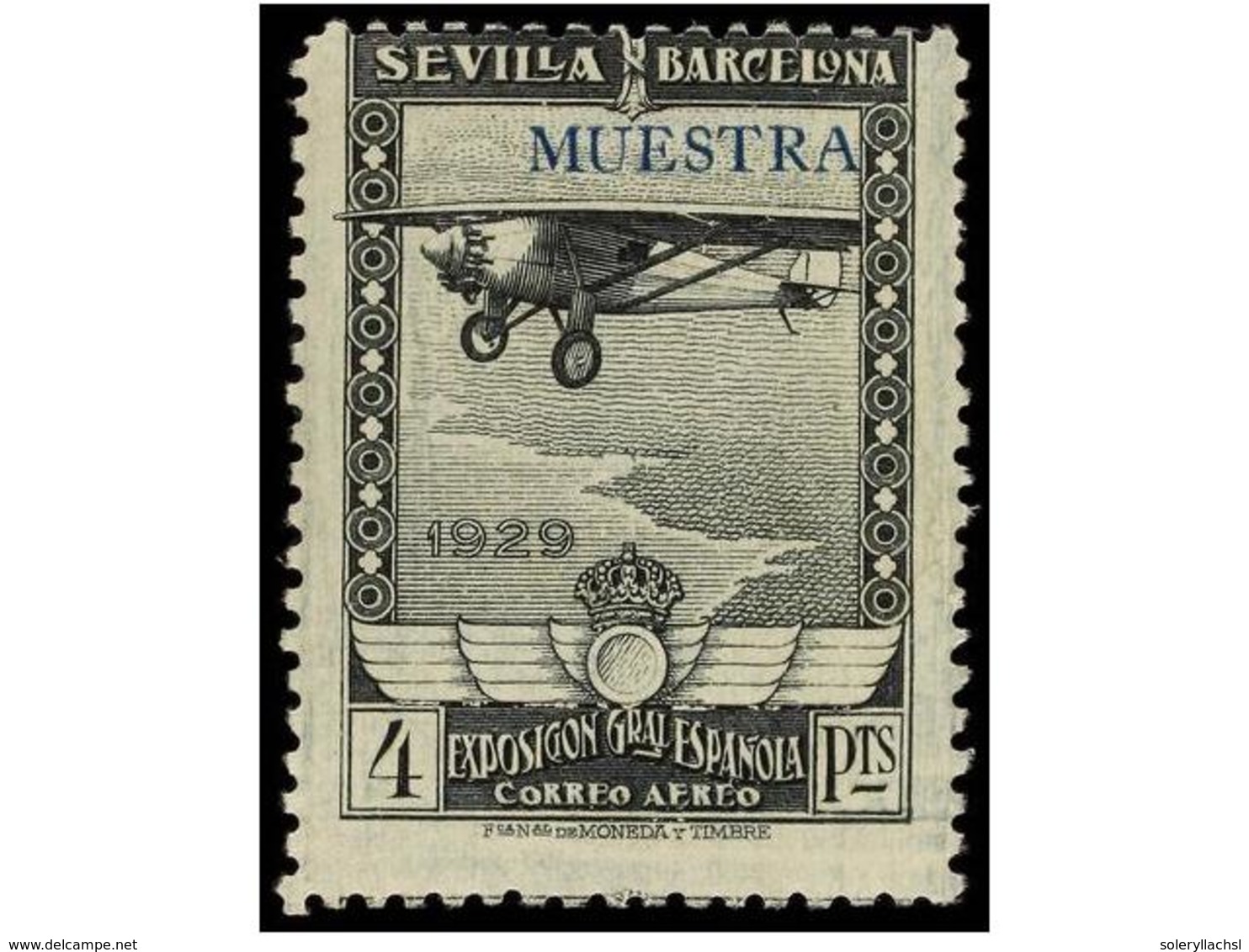 397 * ESPAÑA. Ed.448/53Ma. SERIE COMPLETA, Habilitación<B> MUESTRA. </B> Cat. 396?. - Sonstige & Ohne Zuordnung