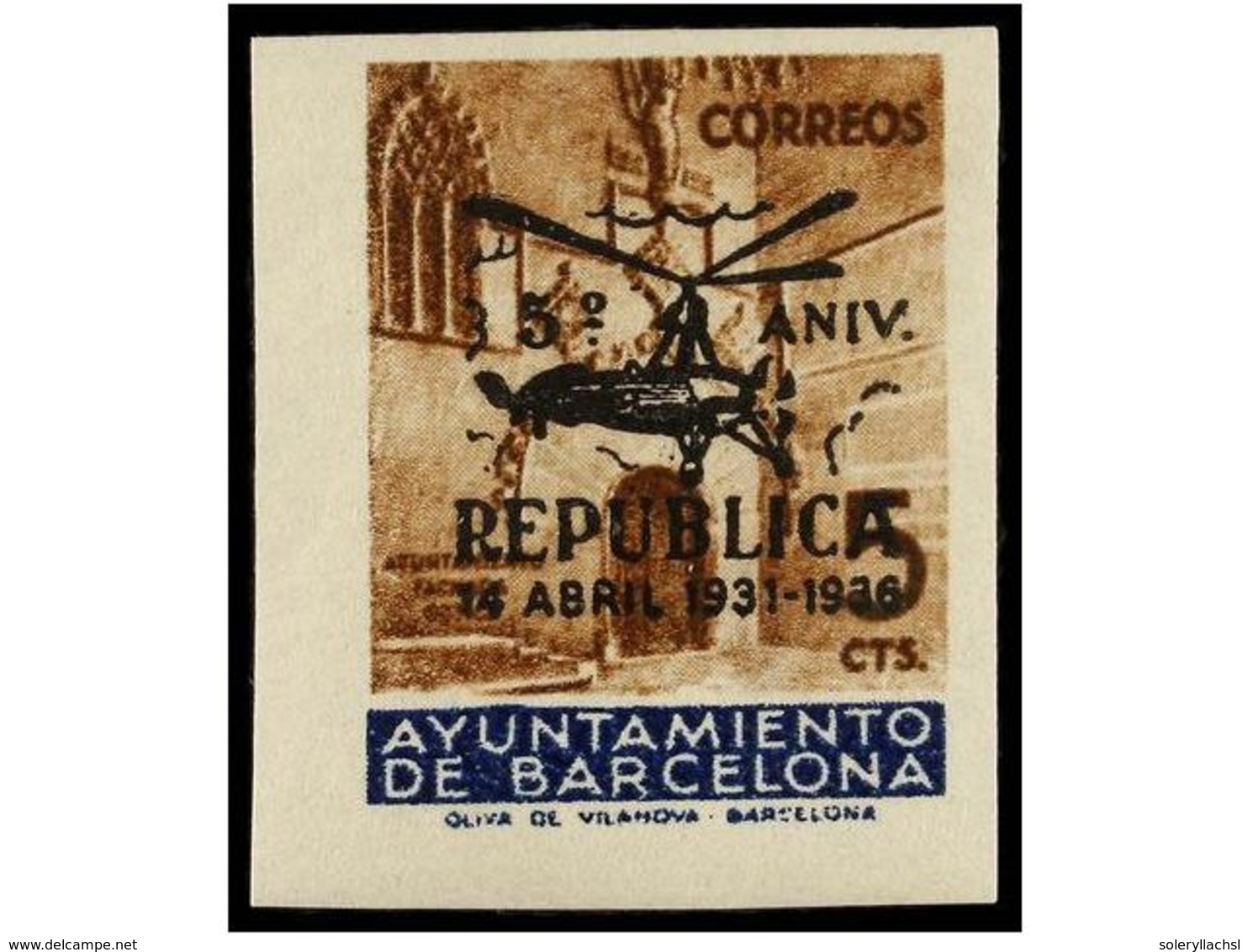 771 ** ESPAÑA: AYUNTAMIENTO DE BARCELONA. Ed.NE 17/21. <B>NO EMITIDOS. </B>Serie Completa. LUJO. Cat. 200?. - Other & Unclassified