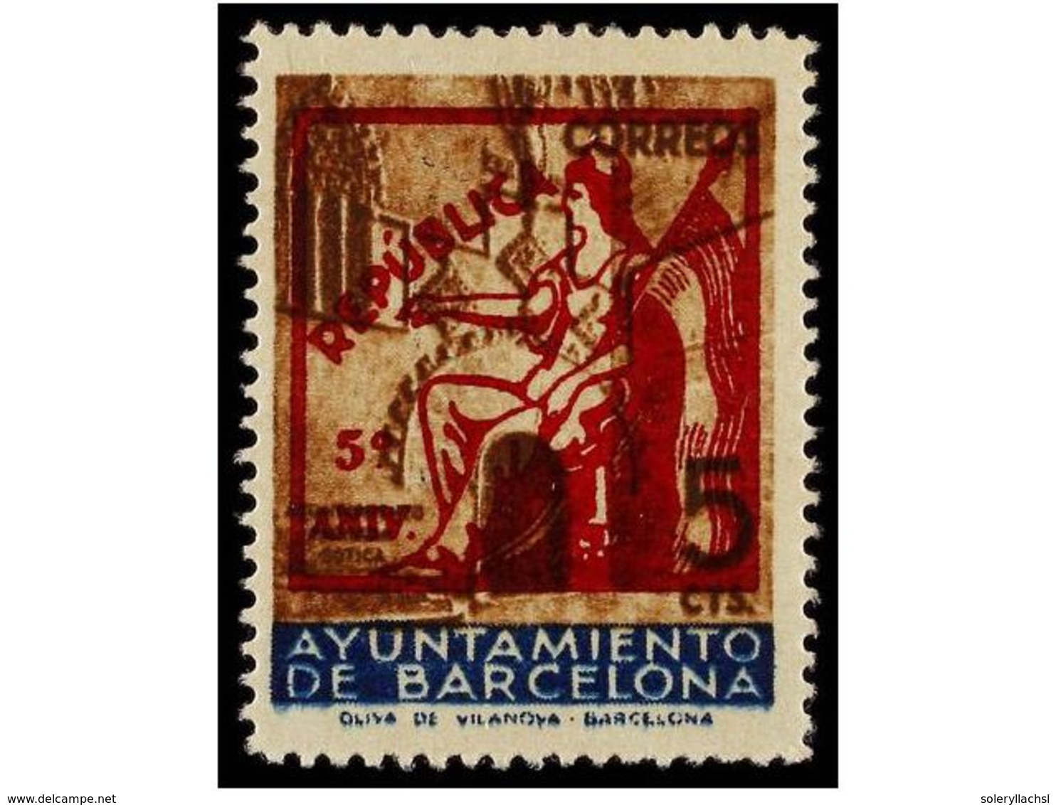 778 ** ESPAÑA: AYUNTAMIENTO DE BARCELONA. Ed.NE 22/24. <B>NO EMITIDOS. </B>Serie Completa. LUJO. Cat. 365?. - Autres & Non Classés