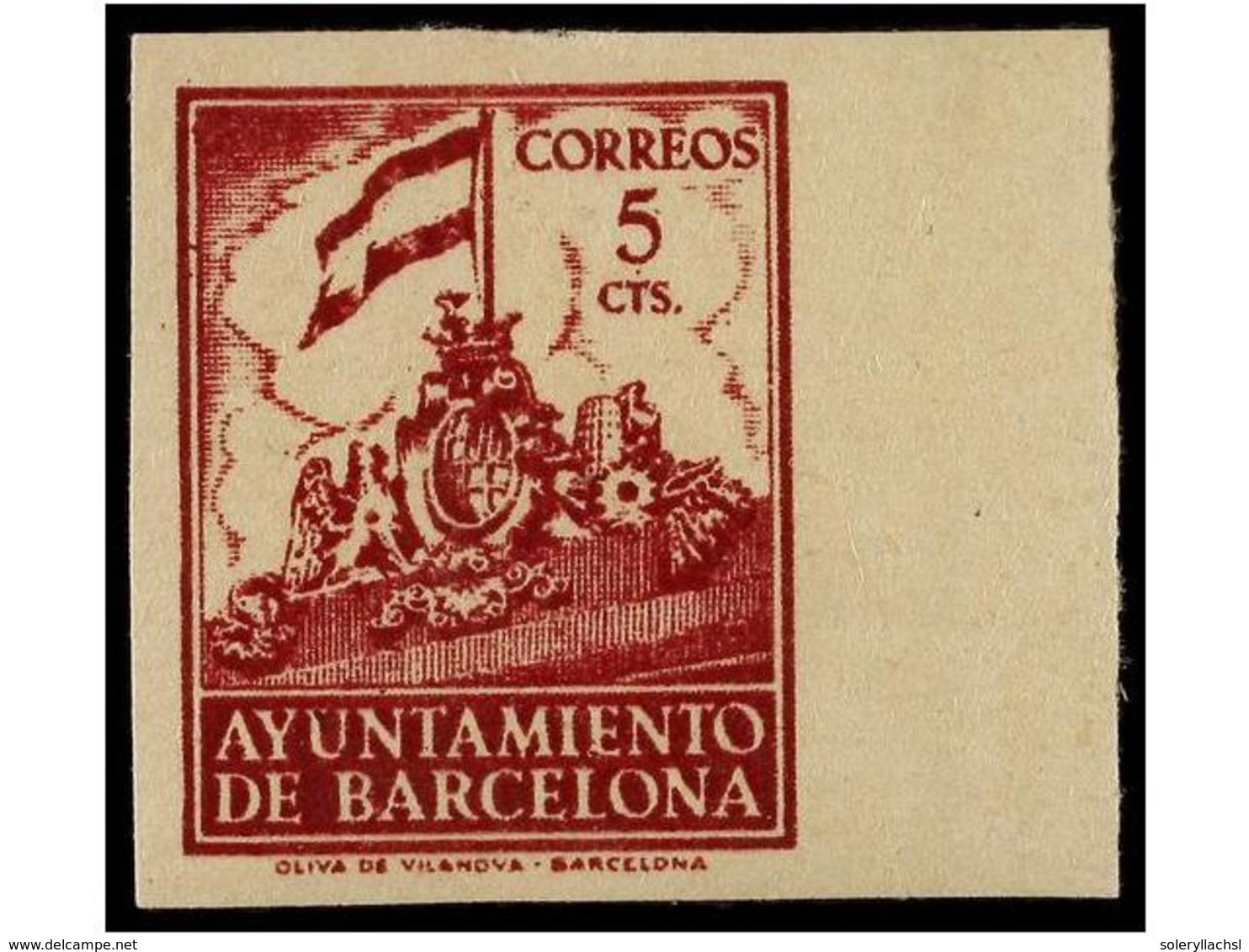 788 **/(*) ESPAÑA: AYUNTAMIENTO DE BARCELONA. Ed.24/28s. SERIE COMPLETA<B> SIN DENTAR.</B> LUJO. Cat. 235?. - Other & Unclassified