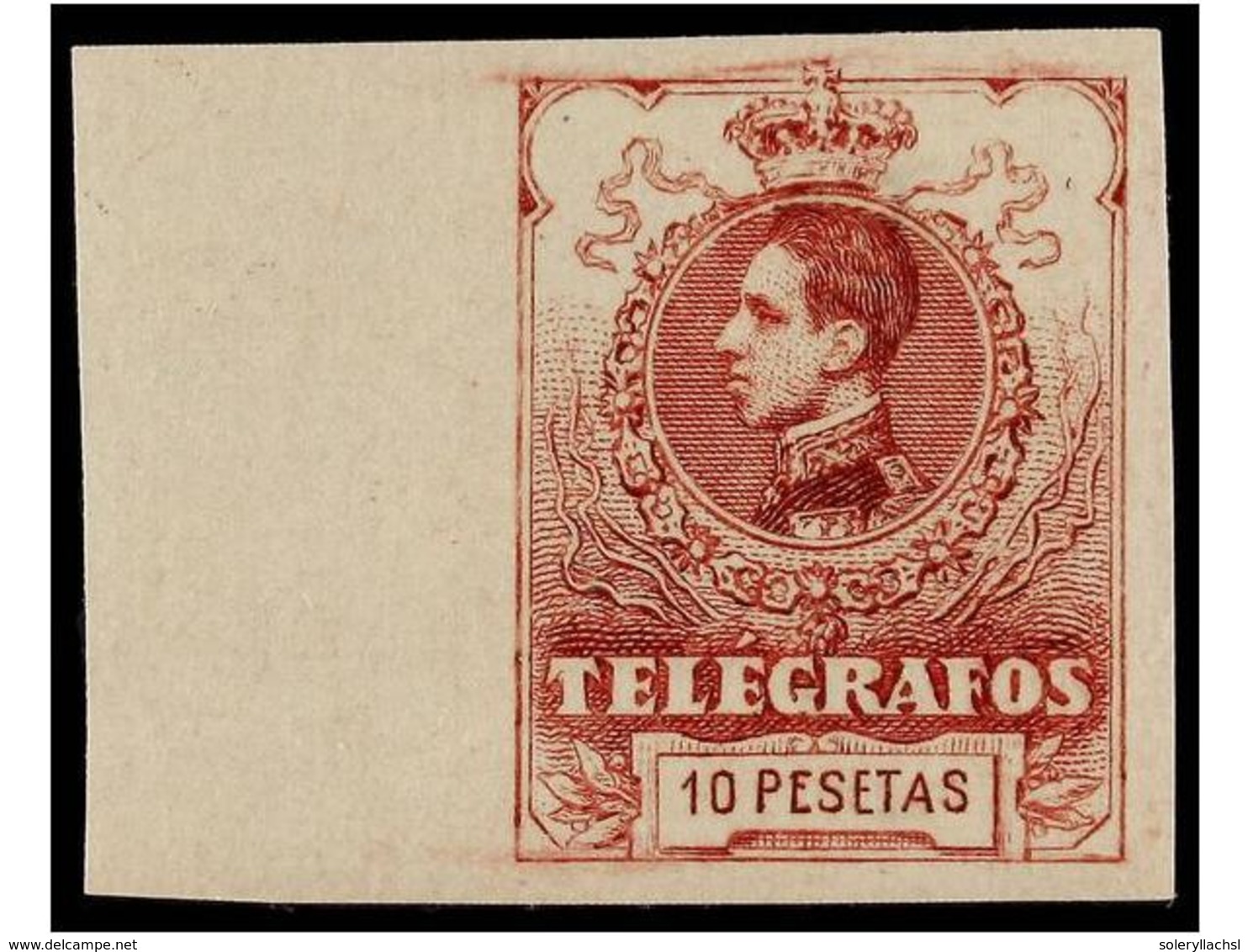 844 ** ESPAÑA: TELEGRAFOS. Ed.47/54. SERIE COMPLETA<B> SIN DENTAR.</B> LUJO. Cat. 319?. - Autres & Non Classés