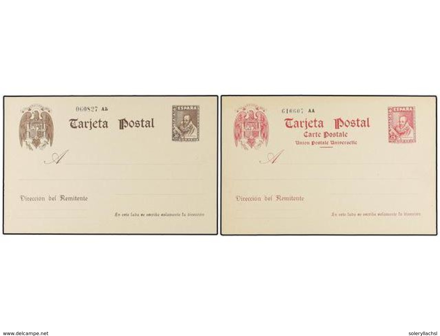 882 ESPAÑA ENTEROS POSTALES. Ed.83/84. <B>20 Cts.</B> Castaño Y <B>45 Cts.</B> Rosa En Nuevo. Cat. 251?. - Altri & Non Classificati