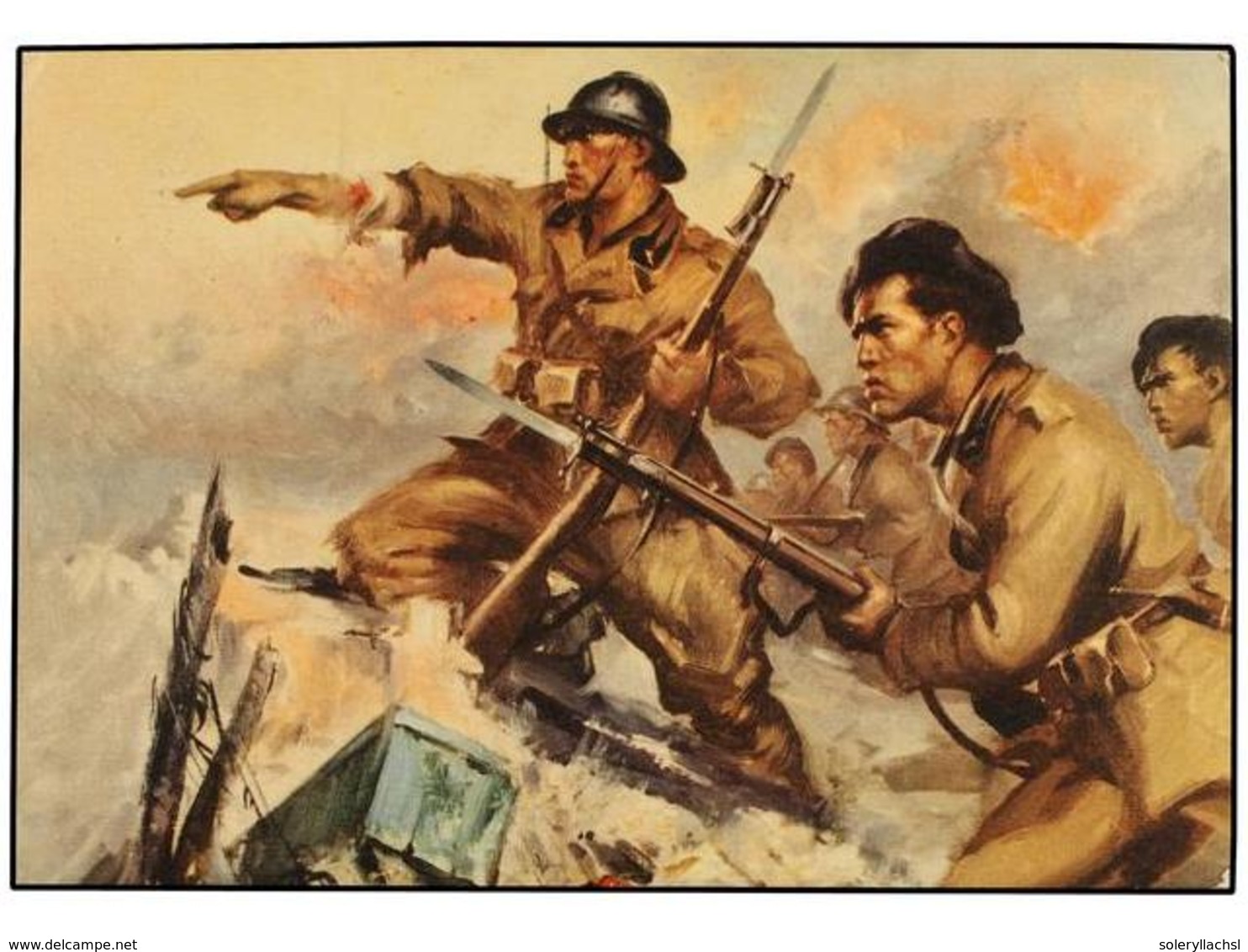 899 ESPAÑA GUERRA CIVIL. Tarjeta Postal De <B>LOS ITALIANOS EN ESPAÑA 'TORTOSA' </B>circulada En 1940. - Sonstige & Ohne Zuordnung