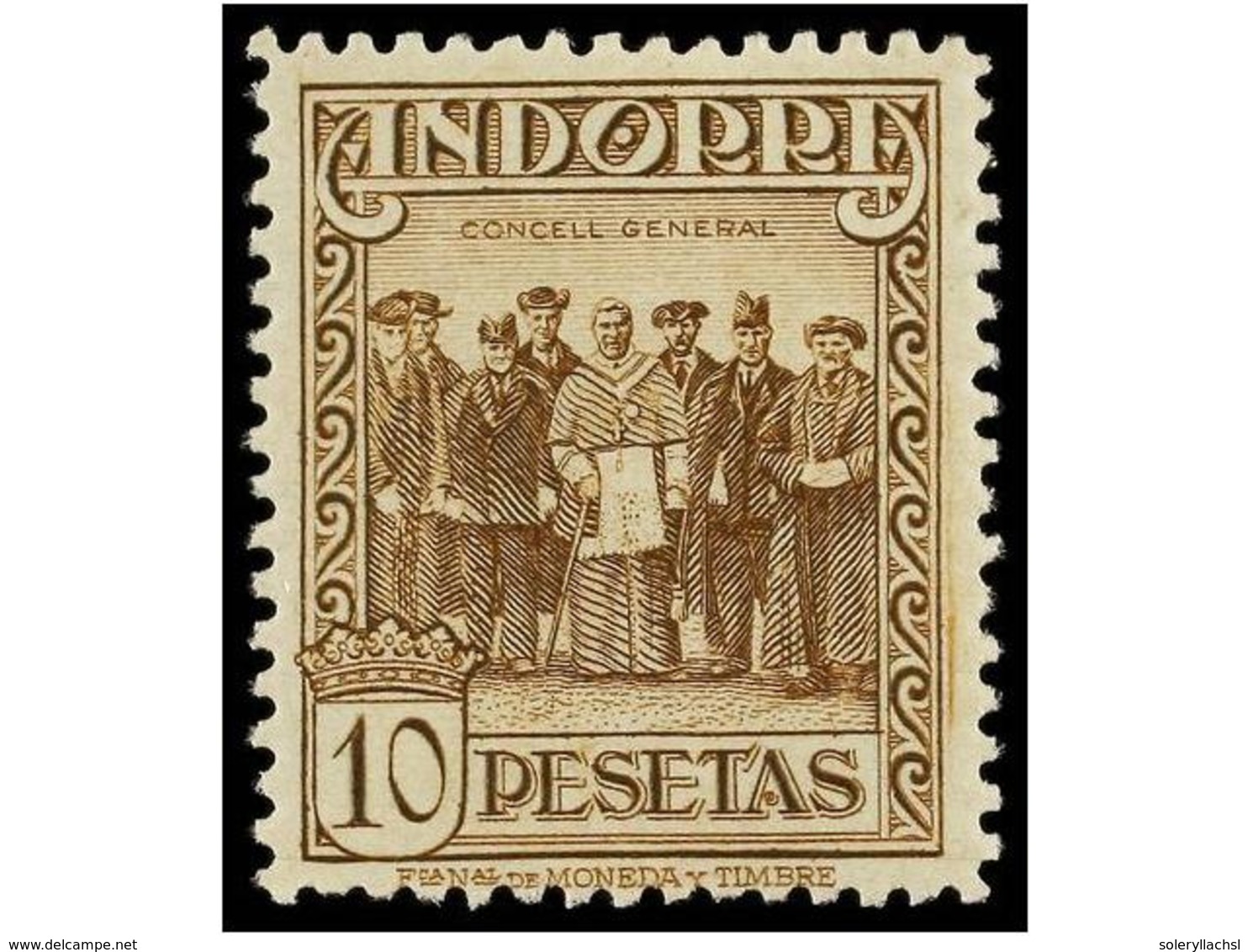 948 ** COLONIAS ESPAÑOLAS: ANDORRA. Ed.25/26. <B>4 Pts.</B> Y <B>10 Pts.</B> Excelentes Centrajes. LUJO. Cat. 284?. - Sonstige & Ohne Zuordnung