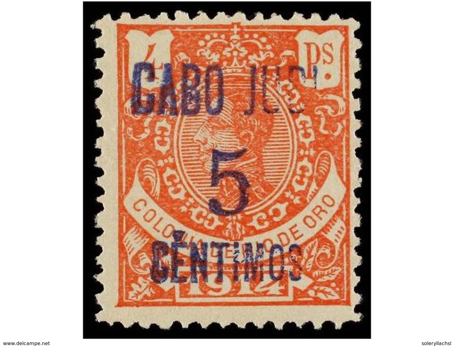 962 ** COLONIAS ESPAÑOLAS: CABO JUBY. Ed.1. <B>5 Cts. S. 4 Pts.</B> Rosa, Valor Clave De La Serie. MAGNÍFICO. Cat. 455?. - Sonstige & Ohne Zuordnung