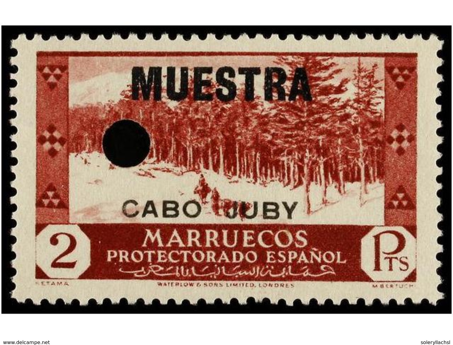 971 ** COLONIAS ESPAÑOLAS: CABO JUBY. Ed.79/84MT. JUEGO COMPLETO (6 Valores), Habilitación <B>MUESTRA</B> Y Perforación. - Sonstige & Ohne Zuordnung