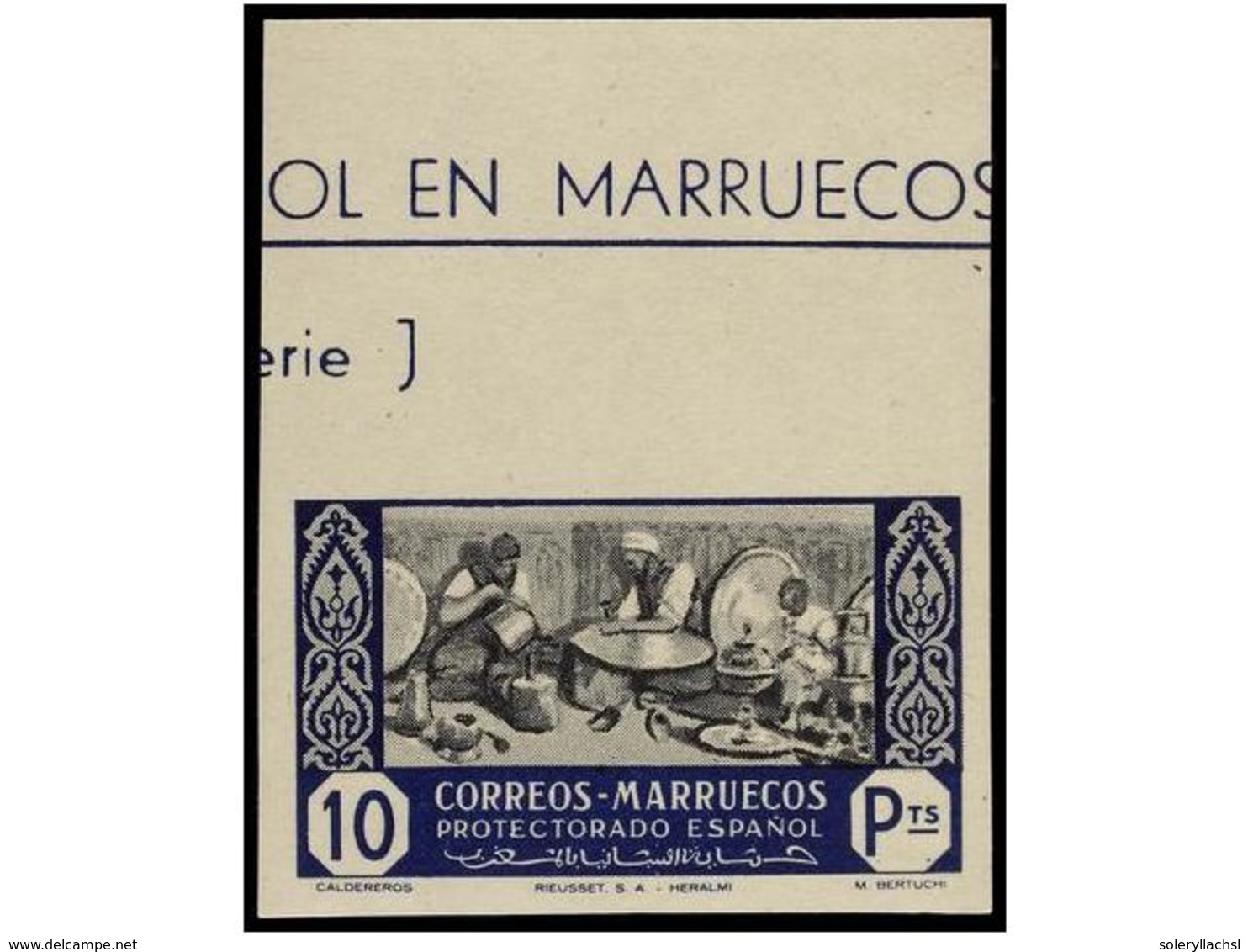 1066 ** COLONIAS ESPAÑOLAS: MARRUECOS. Ed.260/69s. SERIE COMPLETA<B> SIN DENTAR,</B> Borde De Hoja. LUJO. Cat. 130?. - Sonstige & Ohne Zuordnung