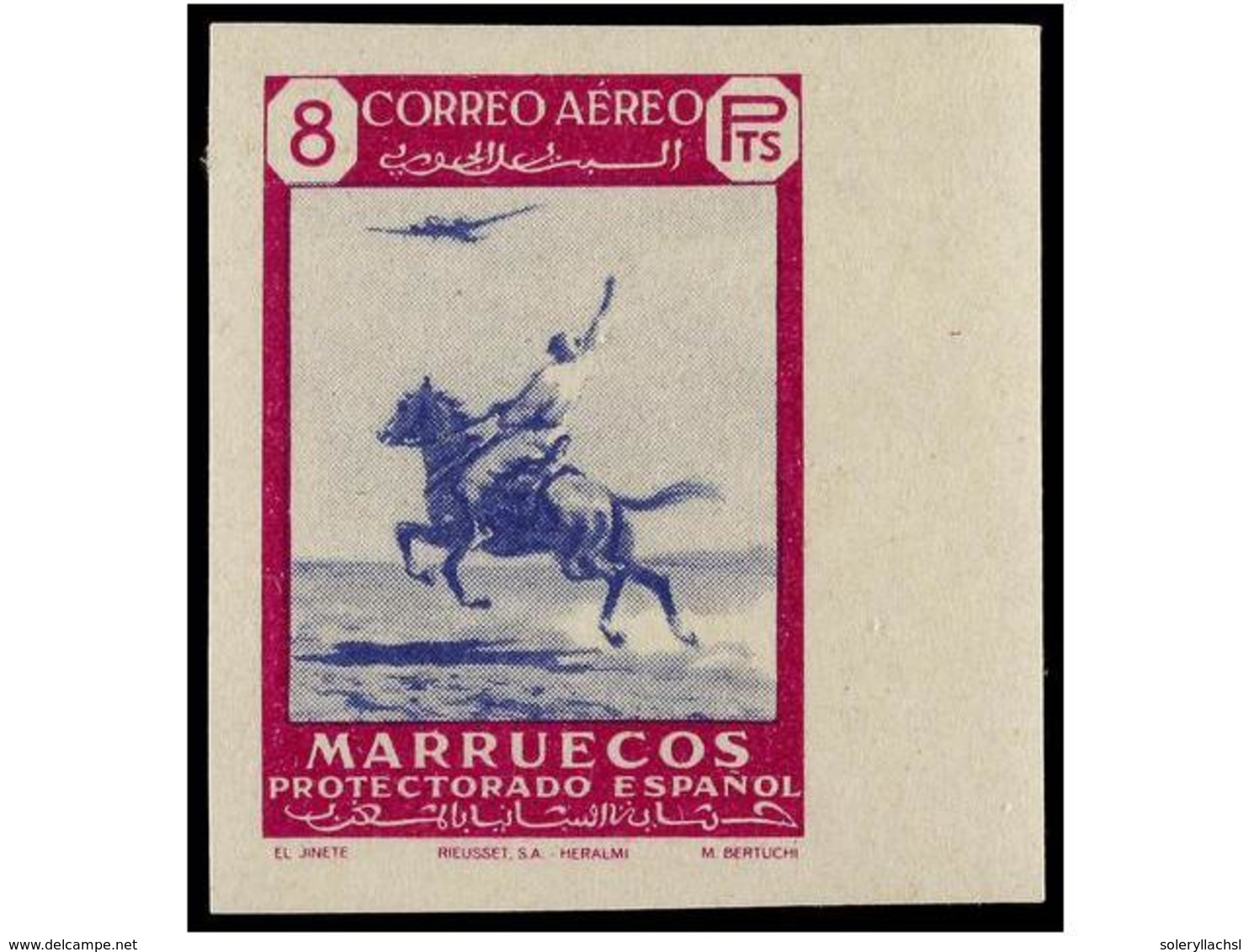 1070 ** COLONIAS ESPAÑOLAS: MARRUECOS. Ed.297/304s. SERIE COMPLETA<B> SIN DENTAR.</B> LUJO. Cat. 140?. - Other & Unclassified