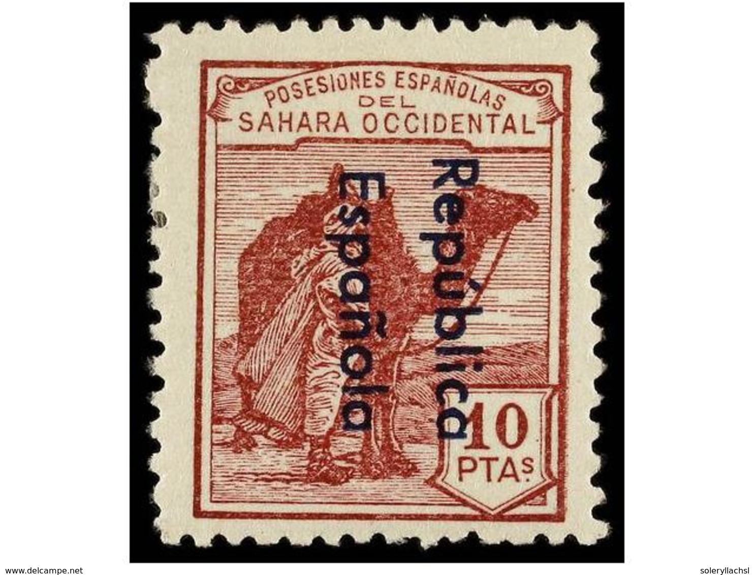 1116 * COLONIAS ESPAÑOLAS: SAHARA. Ed.36Ahcc/47Ahcc. SERIE COMPLETA. Habilitación De <B>ARRIBA HACIA ABAJO</B> Y <B>COLO - Other & Unclassified