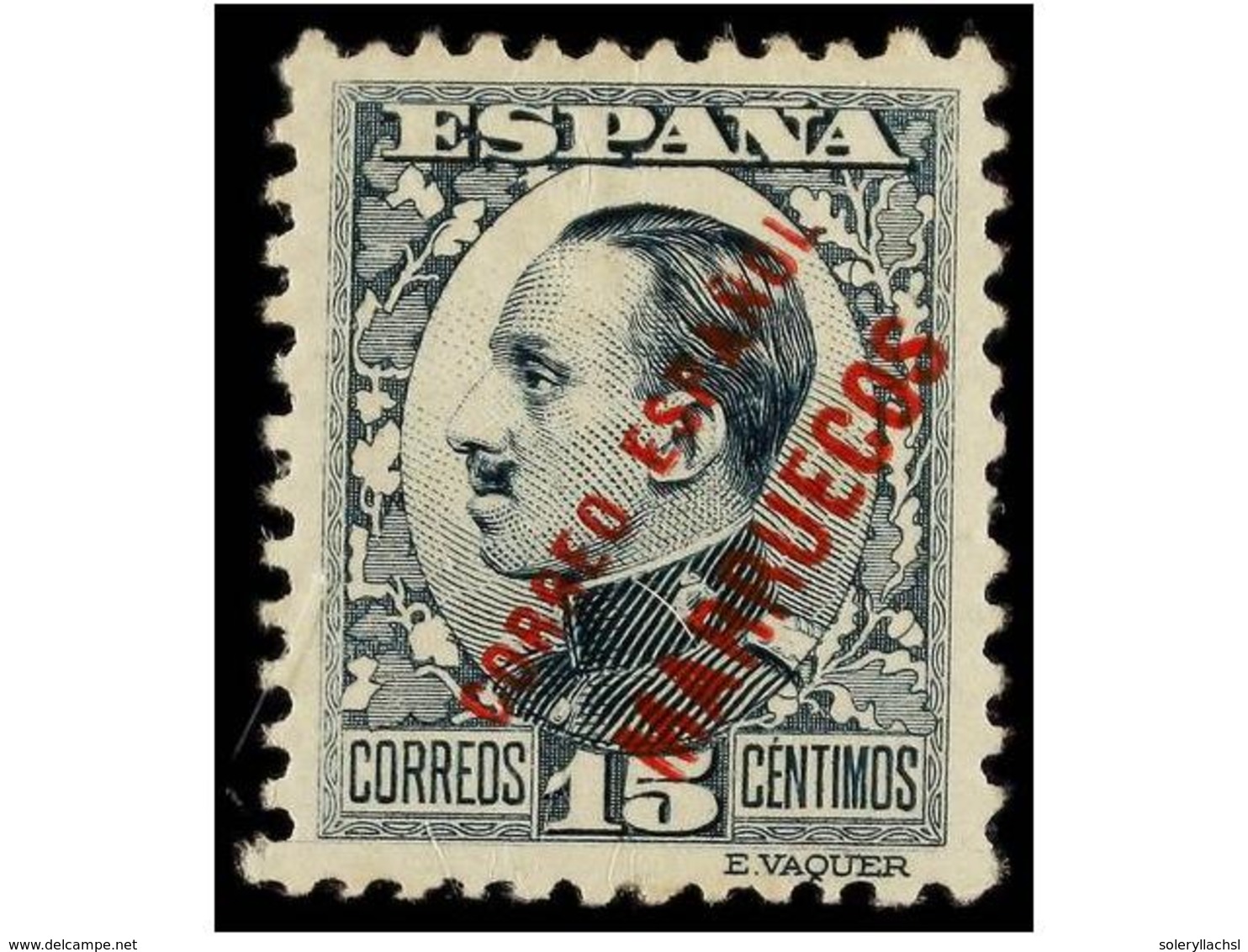 1134 ** COLONIAS ESPAÑOLAS: TANGER. Ed.65. <B>15 Cts.</B> Verde. Valor Clave De La Serie, Excepcional Centraje. LUJO. Ca - Sonstige & Ohne Zuordnung