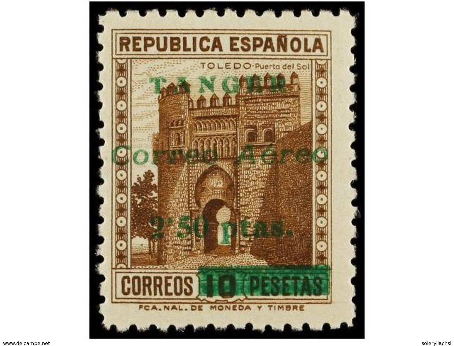 1141 ** COLONIAS ESPAÑOLAS: TANGER. Ed.NE 10/25. <B>NO EMITIDOS. </B>Serie Completa. LUJO. Cat. 264?. - Sonstige & Ohne Zuordnung