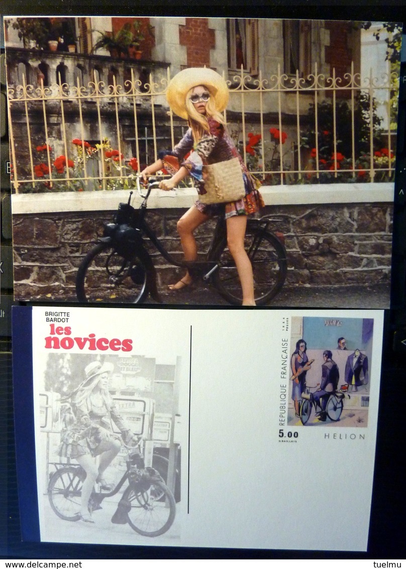 Brigitte Bardot  Solex Velosolex LES NOVICES  Carte Postale Postcard NEUVE - Motos