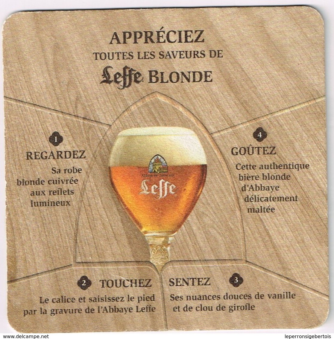 Sous Bock - 2 Sous-bocks Leffe Blonde - Leffe Brune - Appréciez Toutes Les Saveurs De ... - Sous-bocks