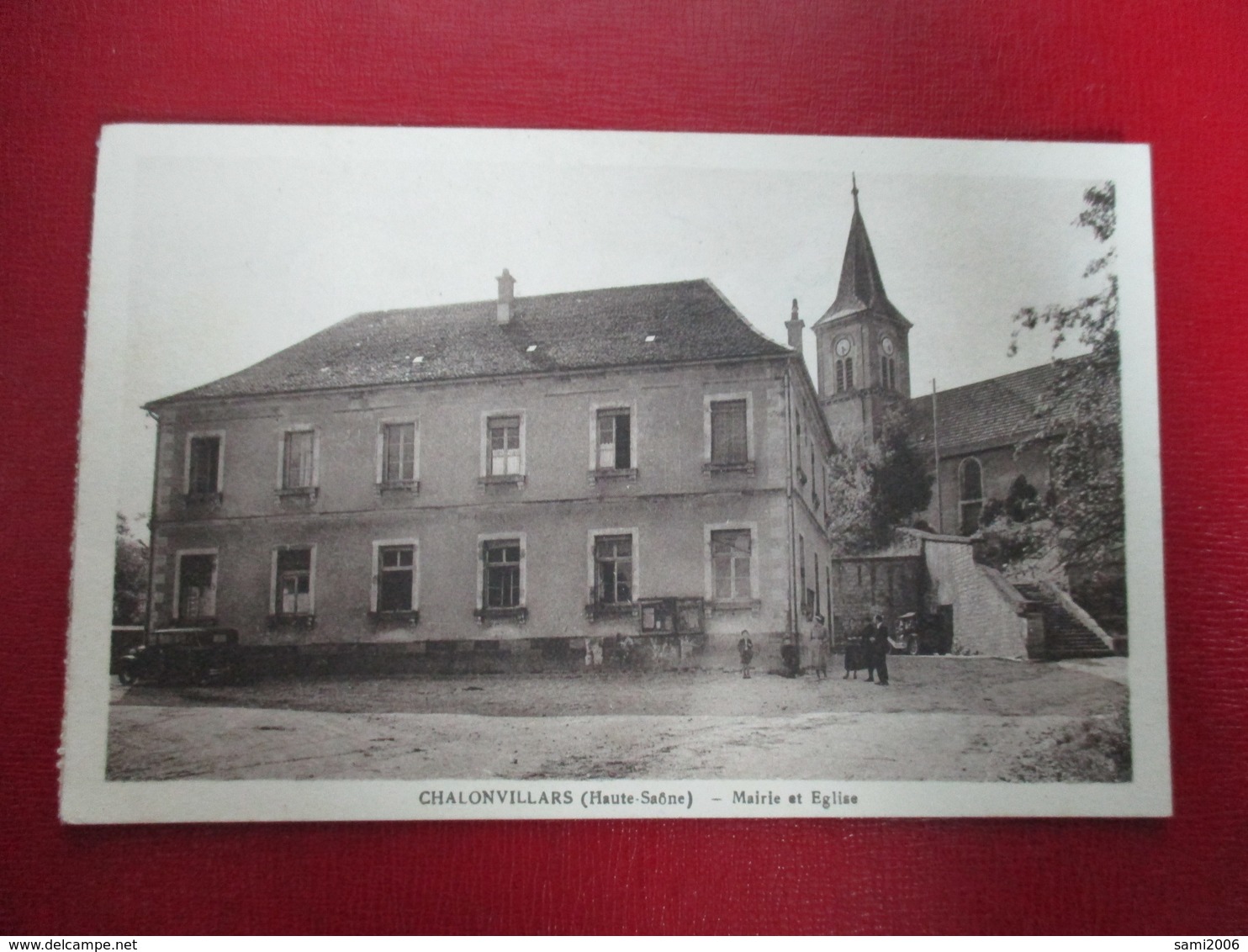 CPA 70 CHALONVILLARS MAIRIE ET EGLISE - Other & Unclassified