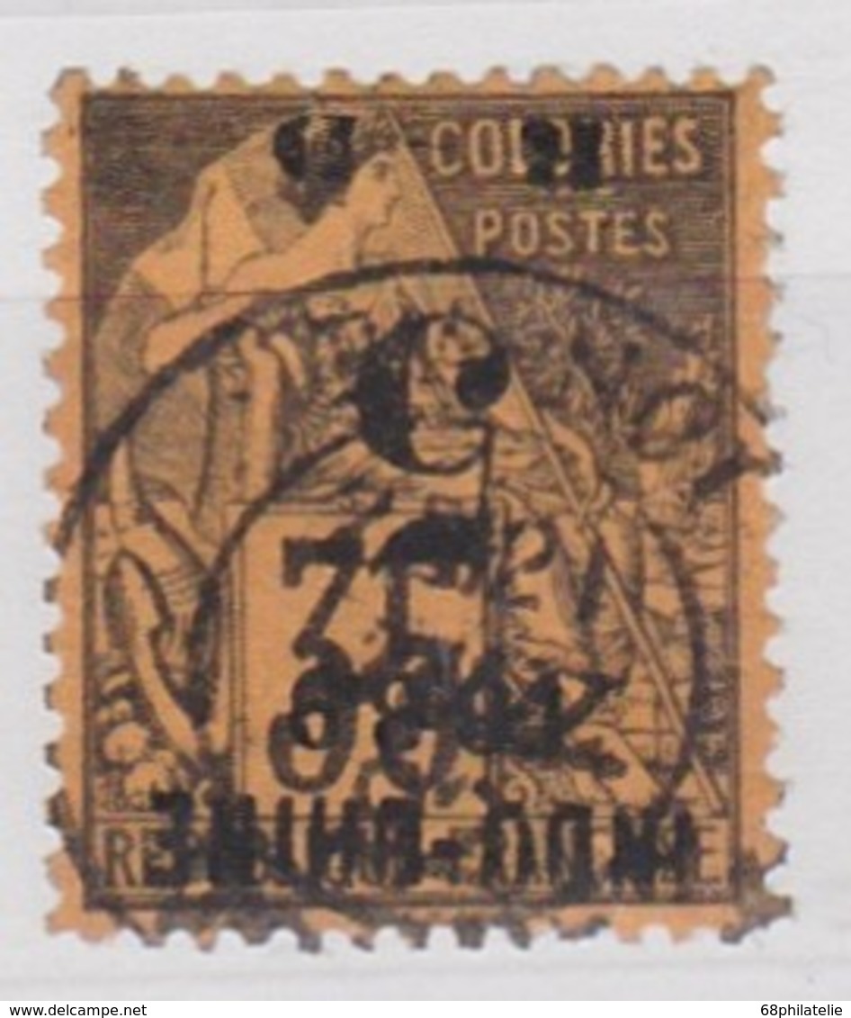 FRANCE   COLONIES   INDOCHINE   YT N° 2 SURCHARGE RENVERSEE - Oblitérés