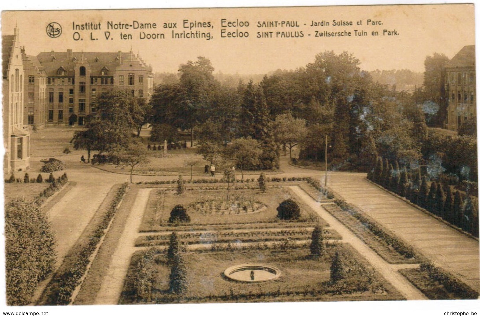 Eeklo, Eekloo, O.L.Vrouw Ten Doorn, Sint Paulus, Zwitersche Tuin En Park (pk44218) - Eeklo