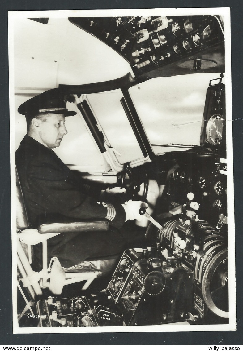 +++ CPA - Photo Carte - Foto Kaart - Aviation - Avion - SABENA - "The Captain At The Commands" - Fotoprim  // - Autres & Non Classés