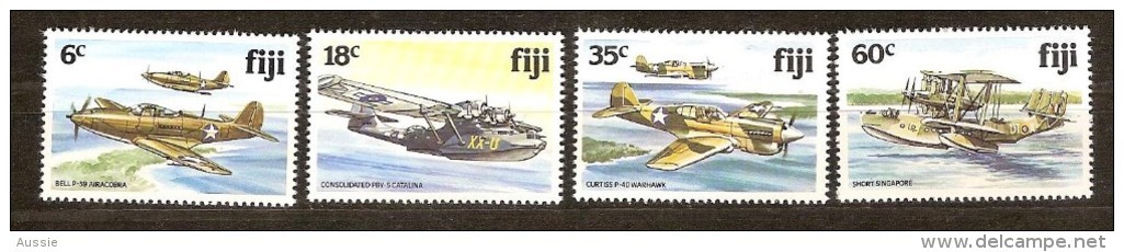 Fidji Fiji 1981 Yvertn° 449-452  *** MNH Cote 12,50 Euro Avions Vliegtuigen Airplanes - Fiji (1970-...)