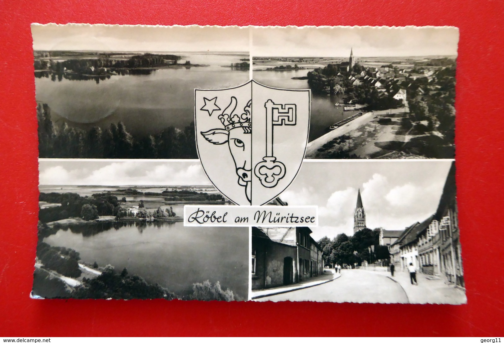 Röbel - Müritzsee - Wappen - Mecklenburgische Seenplatte - AK DDR 1967 - Mecklenburg-Vorpommern - Roebel