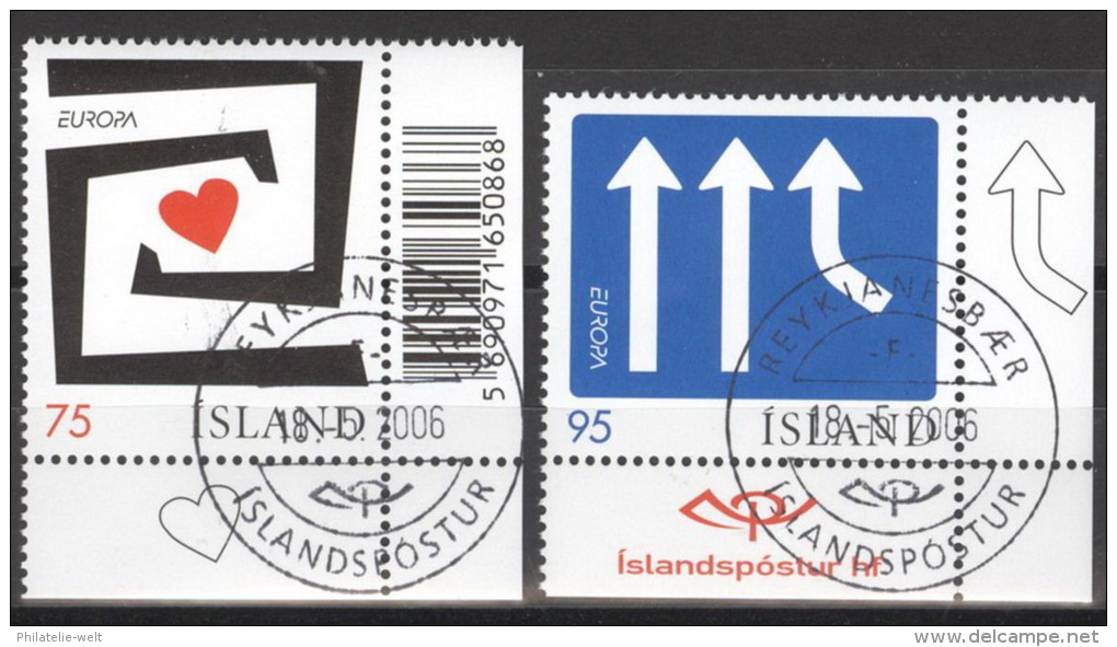 Island 1133/34 Eckrand O - Gebraucht