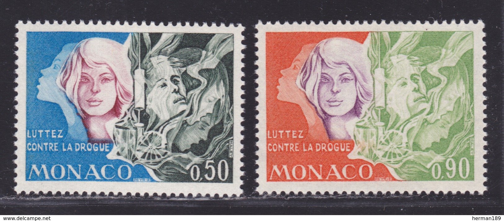 MONACO N°  931 & 932 ** MNH Neufs Sans Charnière, TB (D6665) Lutte Contre La Drogue - Ungebraucht