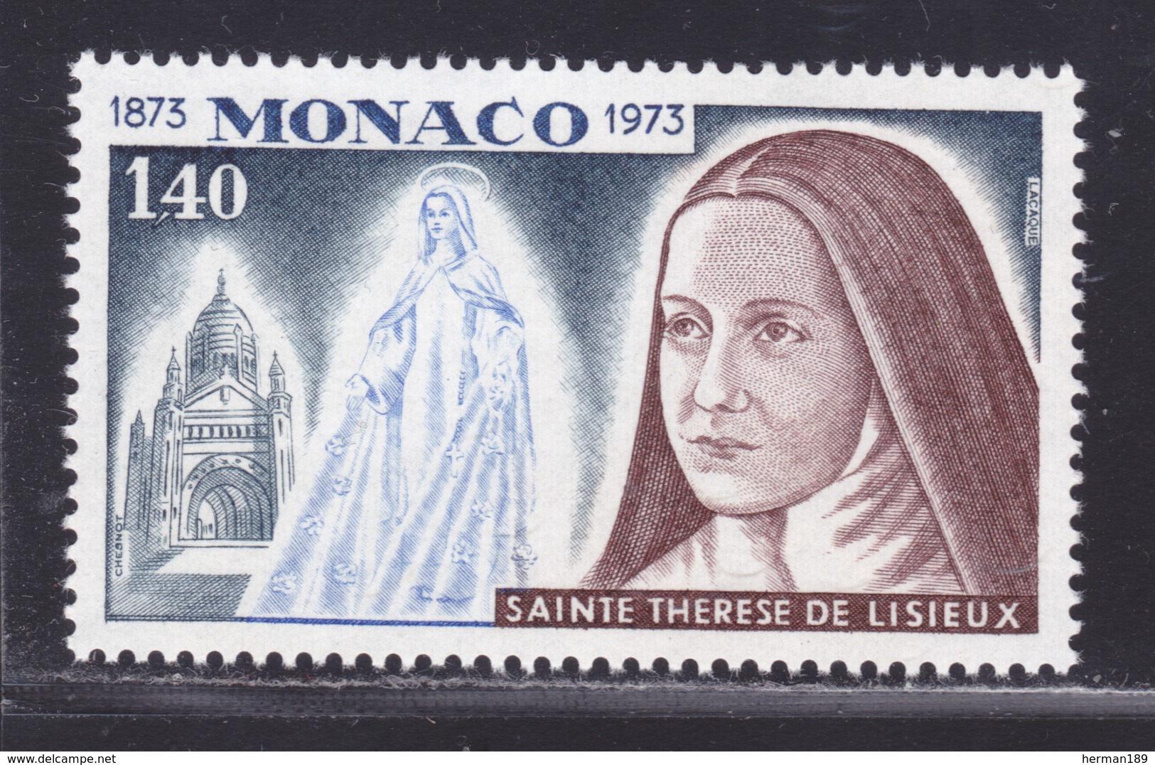 MONACO N°  930 ** MNH Neuf Sans Charnière, TB (D6666) Sainte Thérèse De Lisieux - Ungebraucht