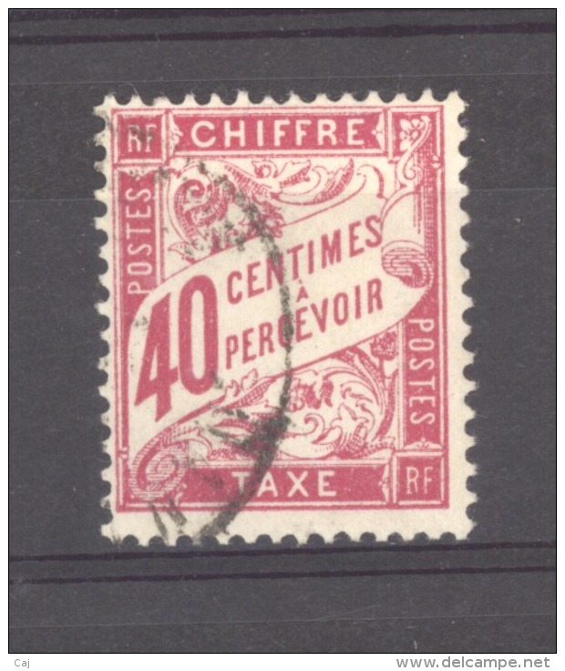France  -  Taxes  :  Yv  35  (o)           ,   N4 - 1859-1959 Oblitérés
