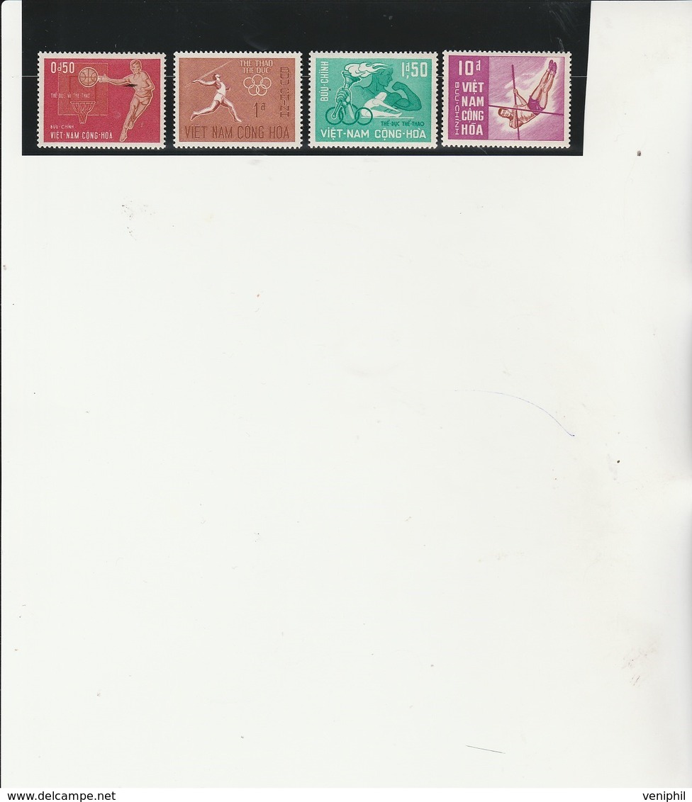 VIETNAM DU SUD -3e J.O. ASIATIQUE -SERIE N° 275 A 278  NEUF XX - ANNEE 1966 - Vietnam