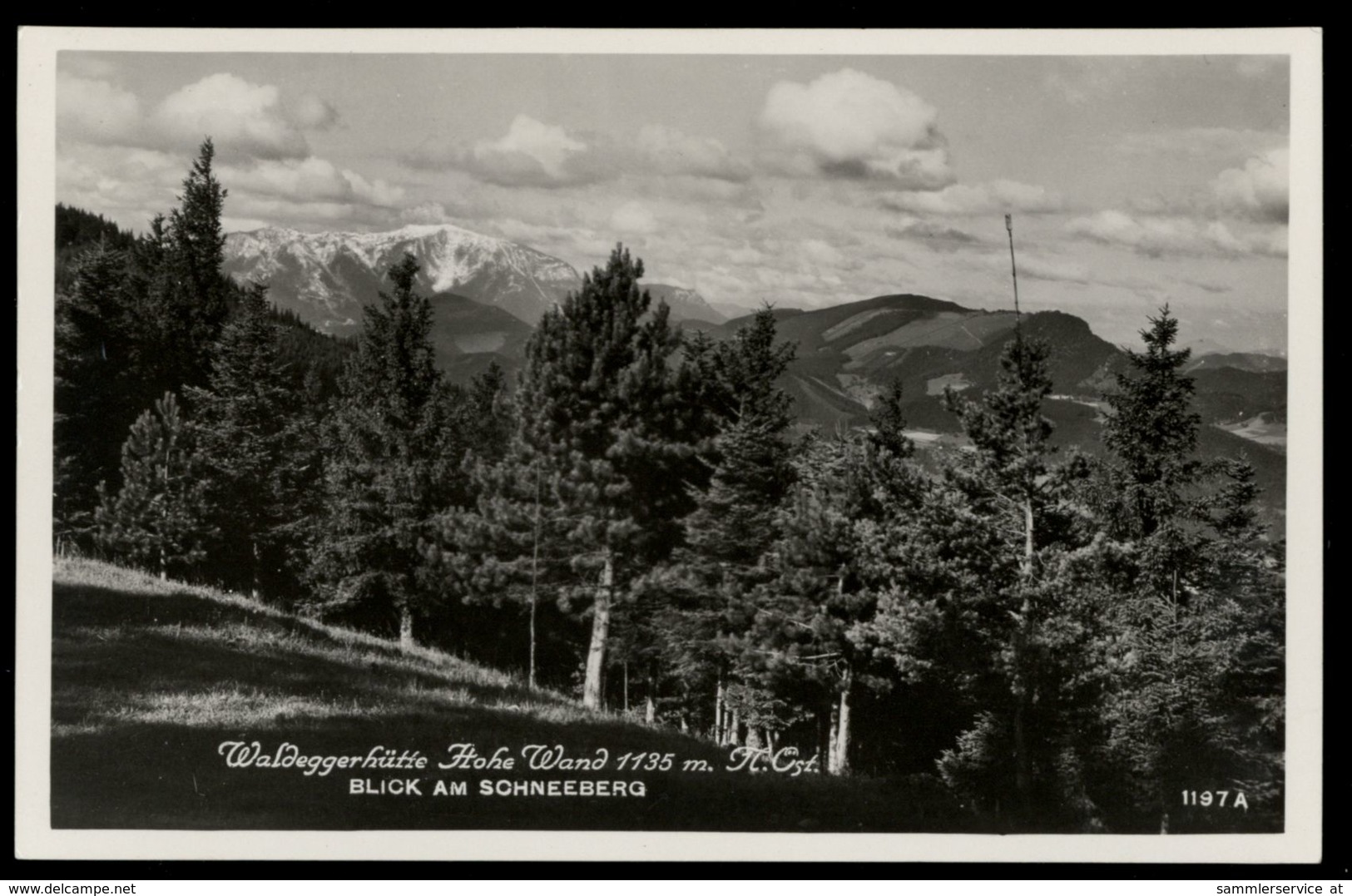 [034] Hohe Wand, Waldeggerhütte, 1938, Bez. Wr. Neustadt-Land, Pichler - Wiener Neustadt