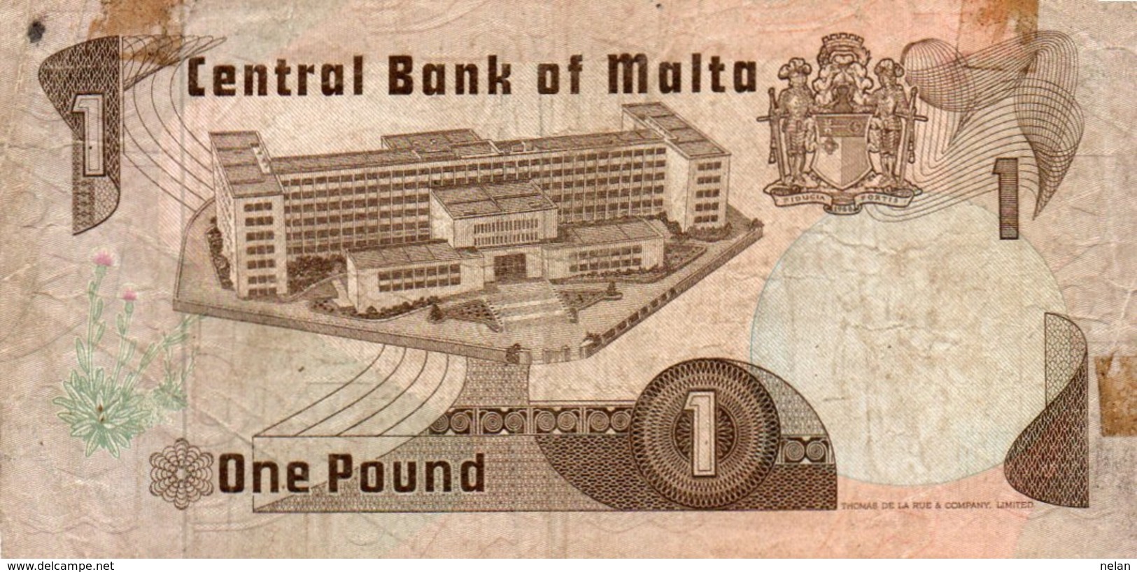 MALTA 1 LIRA -POUND 1979  P-34- CIRCOLATA - Malte