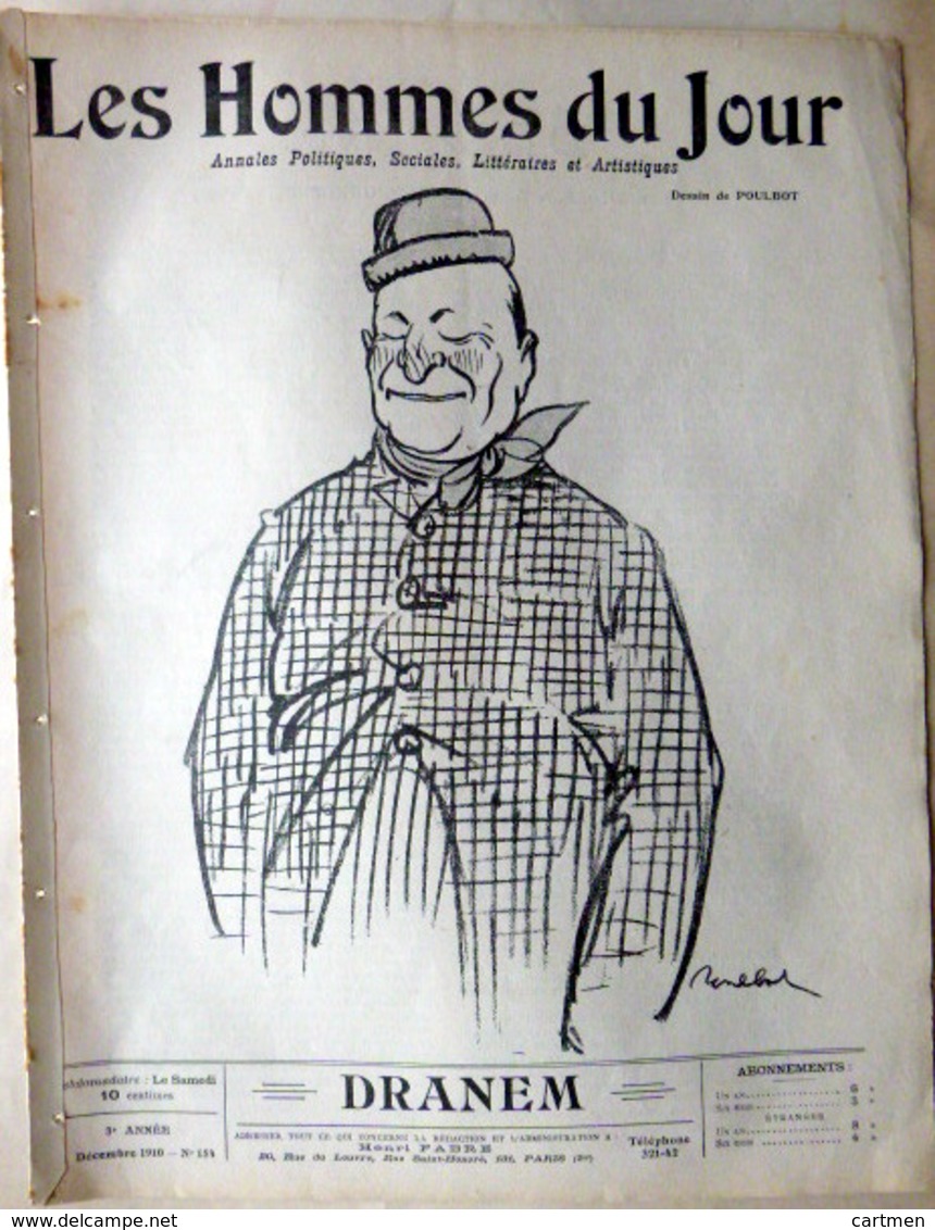 CARICATURES PORTRAITS POLITIQUE LITTERATURE SPECTACLE JEAN JAURES SOCIALISME L'HUMANITE 1907 - Autres & Non Classés