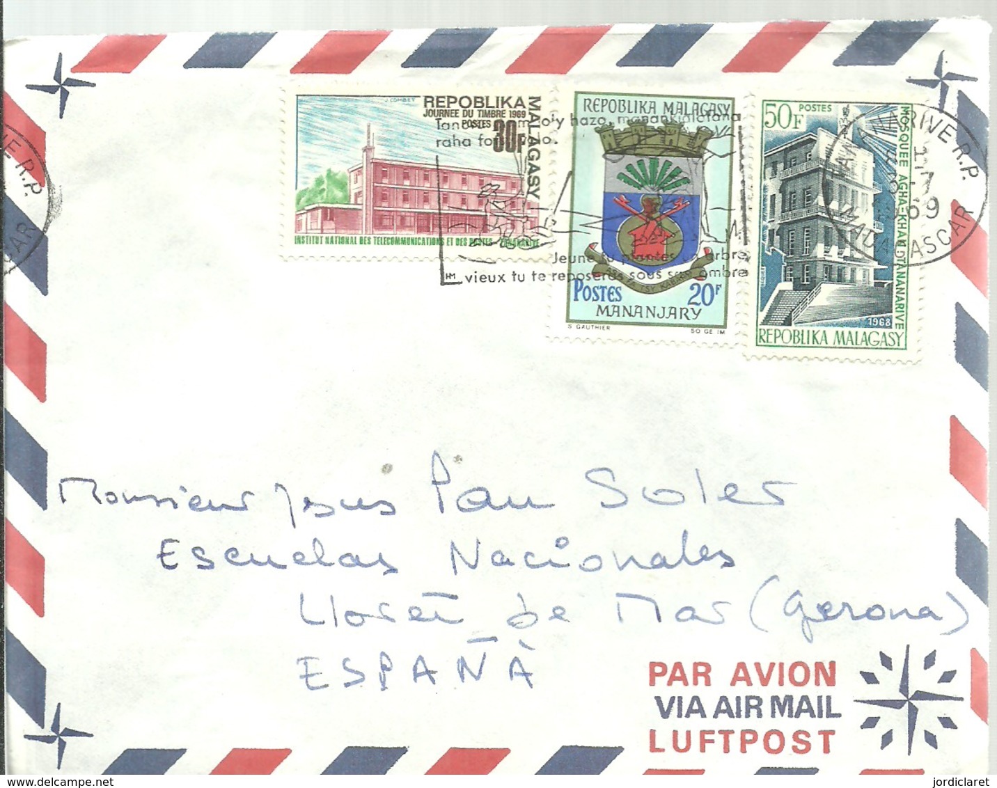 LETTER 1969 - Madagascar (1960-...)