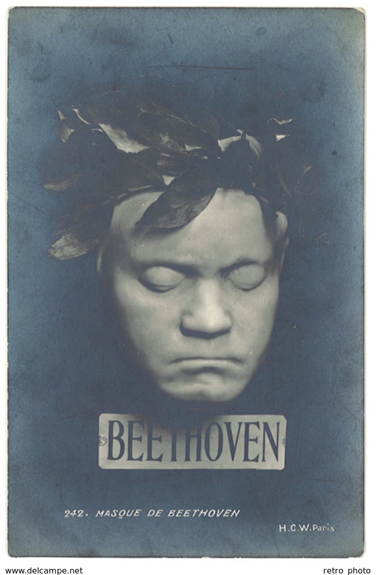 Cpa Beethoven, Masque De B. - Andere & Zonder Classificatie