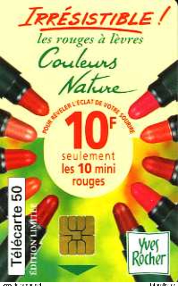 Télécarte 50 : Yves Rocher Couleurs Nature - Publicité