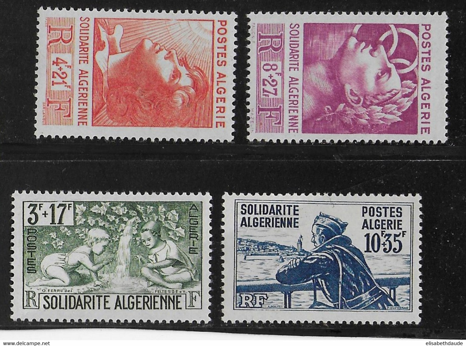 ALGERIE - 1946 - YT N° 249/252 * CHARNIERE LEGERE - COTE = 15.5 EUR. - Unused Stamps