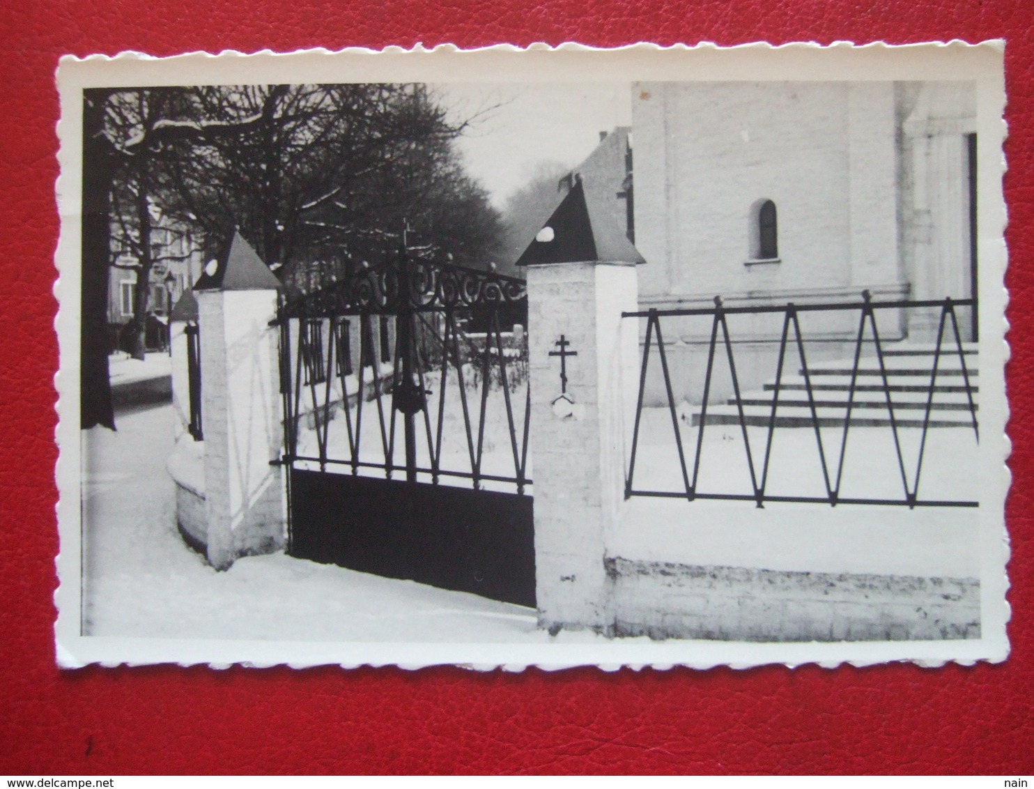 BELGIQUE - UCCLE- UKKEL  - CARTE PHOTO -  " Entree De L' EGLISE ORTHODOXE RUSSE  "  - RARE " - Uccle - Ukkel