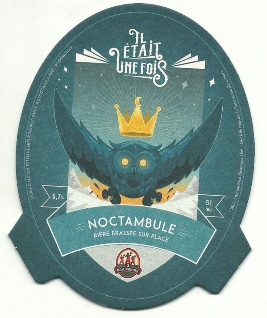 Sous-bock "3 Brasseurs La Noctambule" - Sous-bocks