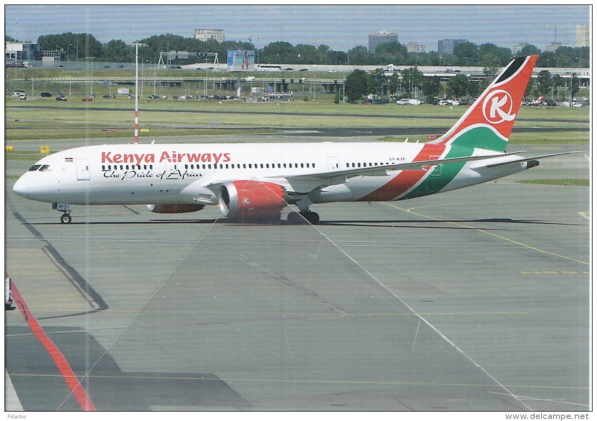 Kenya Airways B787-8 5Y-KZF Amsterdam Airport - 1946-....: Moderne