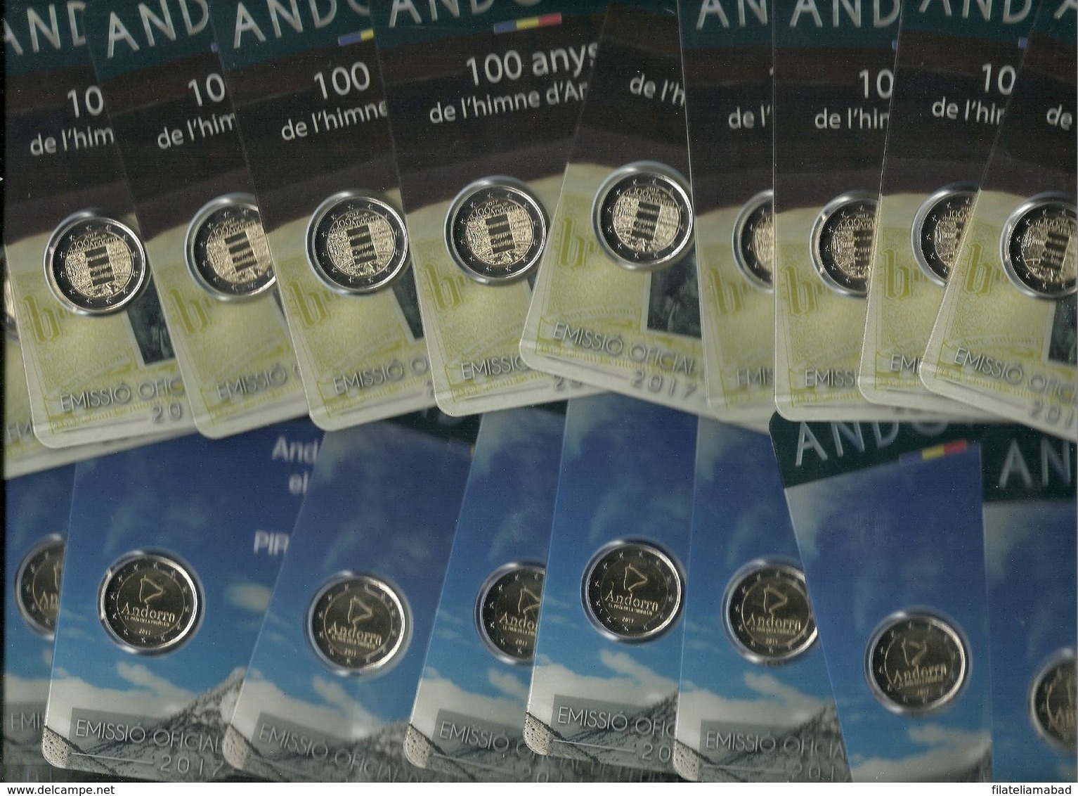 ANDORRA EUROS  10 + 10  MONEDAS CONMEMORATIVAS DE 2,00€ Nº 13/14 EMISIÓN 2017 TIRADA LIMITADA 85.000 EJEMPLARES. - Andorre