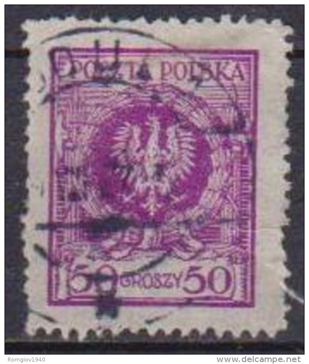 POLONIA  1925 FRANCOBOLLI CON NUOVO VALORE YVERT. 297 USATO VF - Usati