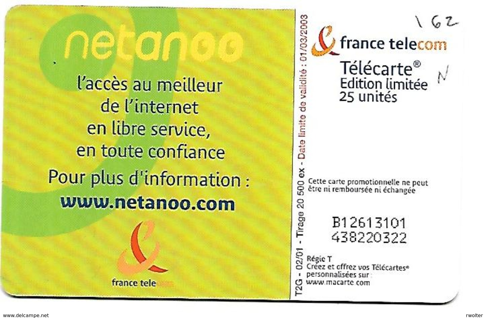 @+ 25U Neuve - Netanoo - Gem2 ( 20 500 Ex) - Ref : Hn166 - 25 Unités  