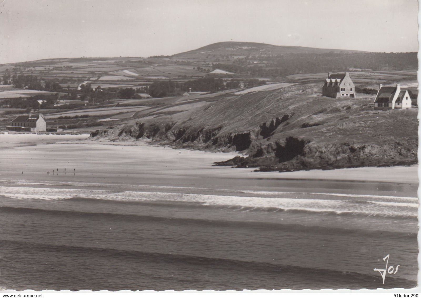 CPSM Plomodiern - Les Falaises Entre Lestrevet Et Porz-ar-Vag - Plomodiern