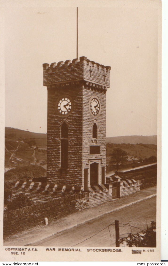 Yorkshire Postcard - War Memorial - Stockbridge - Ref ND840 - Other & Unclassified