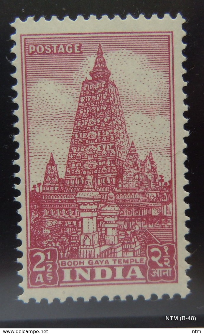 INDIA Year 1949, ARCHEOLOGICAL SERIES 2½a. Bodh Gaya Temple,  MNH, SG 333b - Nuovi