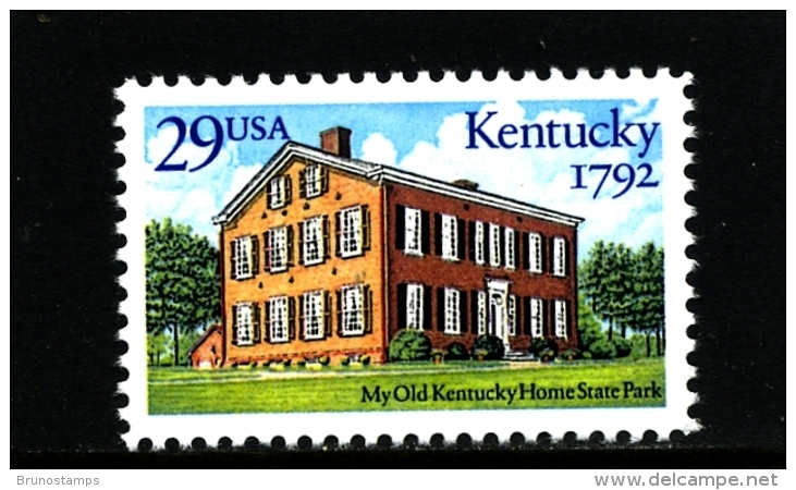 UNITED STATES/USA - 1992  KENTUKY  MINT NH - Nuovi