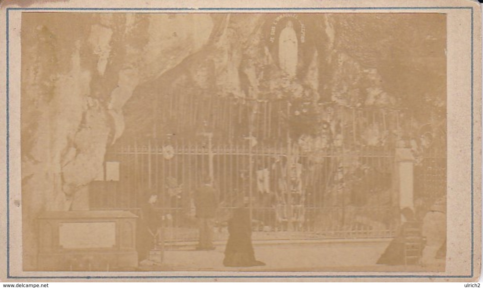 Foto Lourdes - La Grotte Miraculeuse - Ca. 1900 - 10*6cm (34065) - Orte