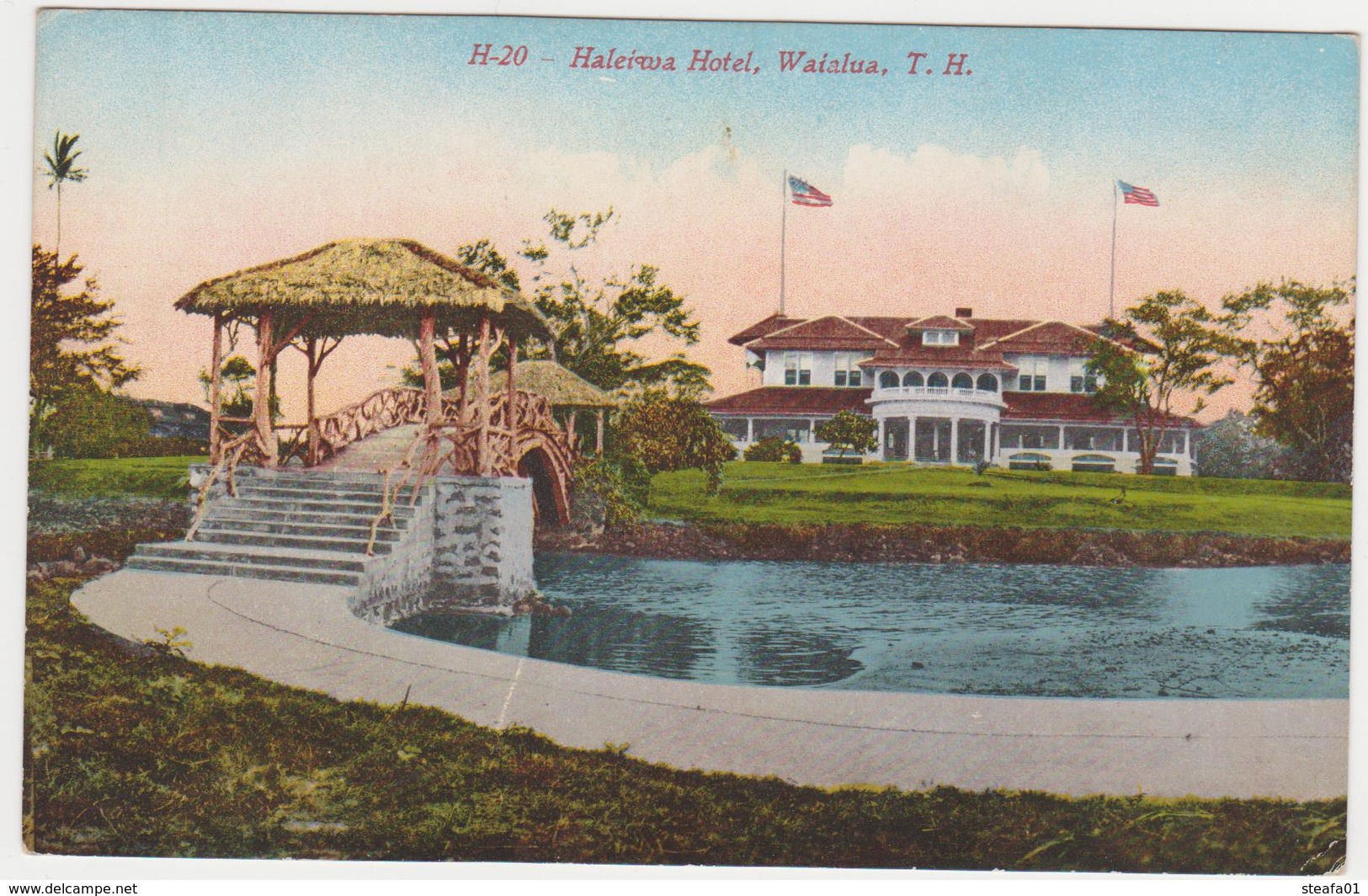 Hawaï, Haleiwa Hotel, Waialua, Very Old Card, Collectors Item! - Big Island Of Hawaii