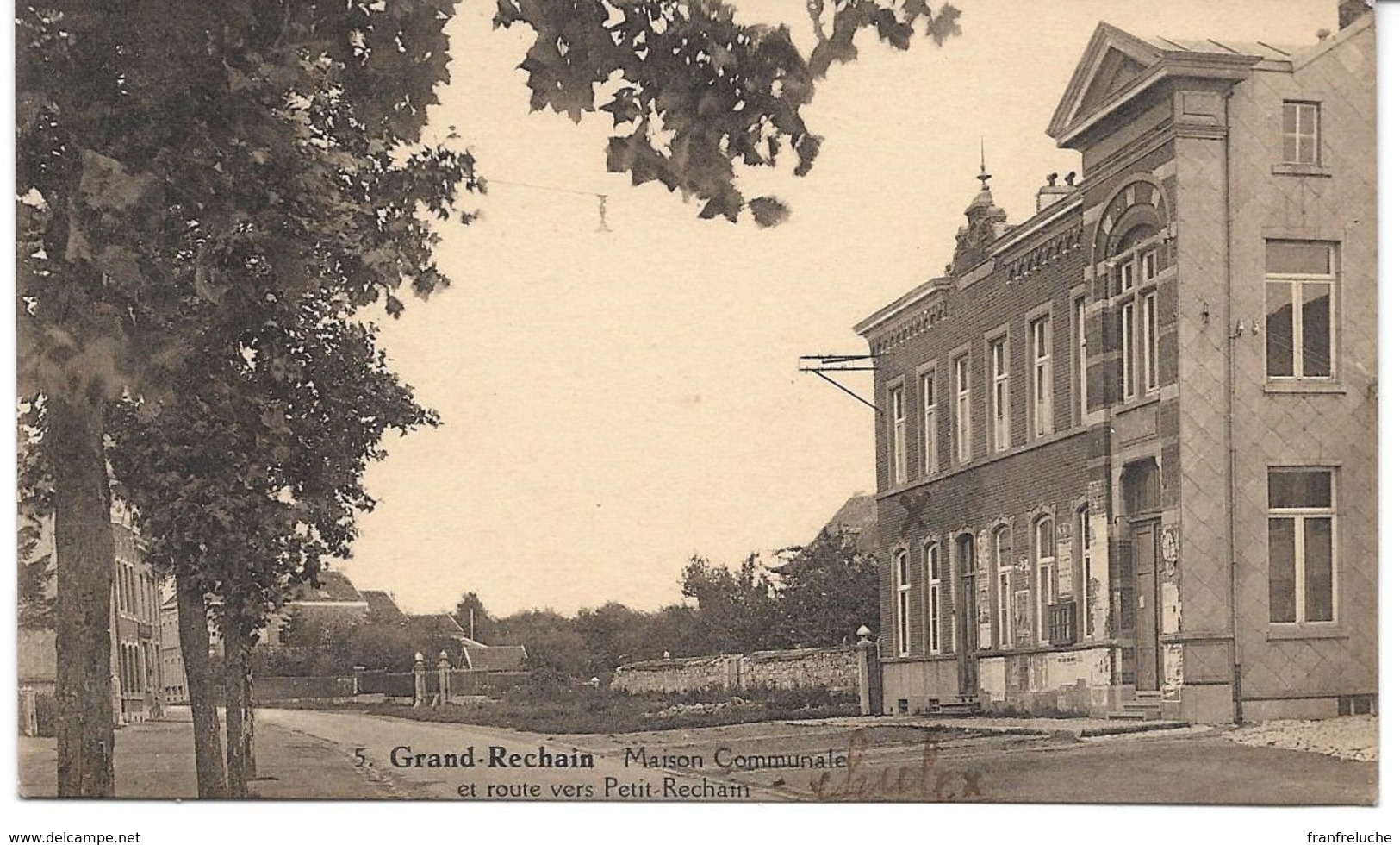 GRAND RECHAIN (4650) Maison Communale ( Recoupée 0,5 Cm Bas) - Herve