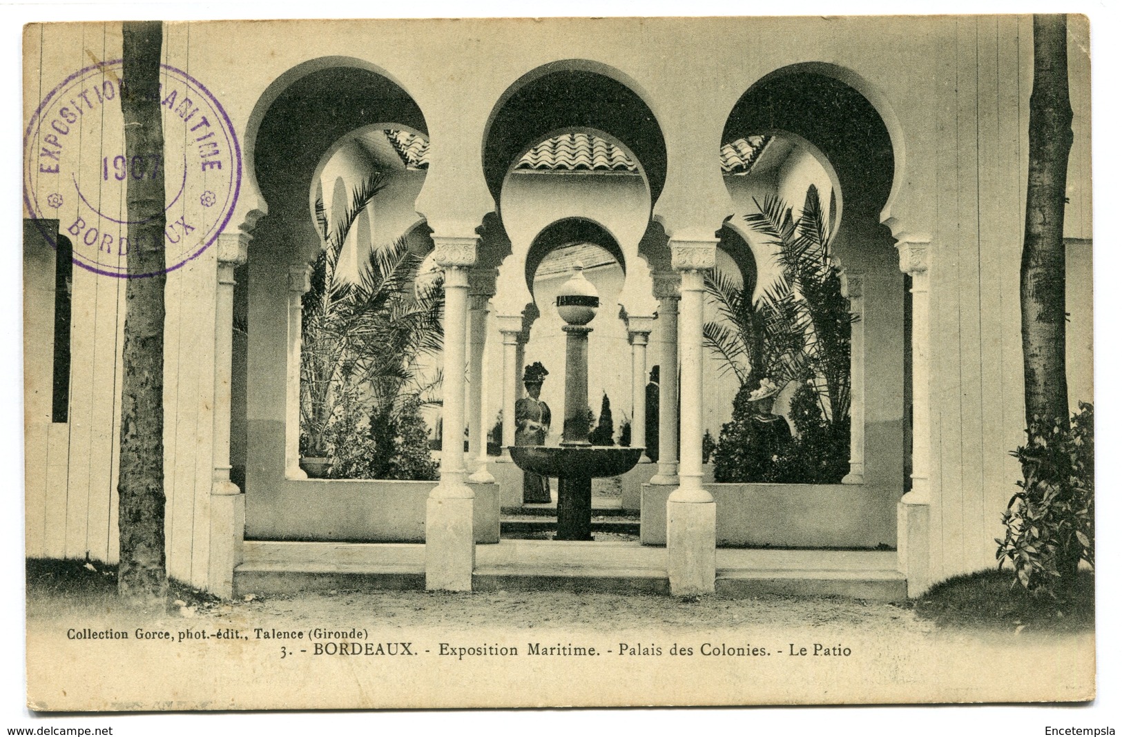 CPA - Carte Postale - France - Bordeaux - Exposition Maritime - Palais Des Colonies 1907 (CP1858) - Bordeaux