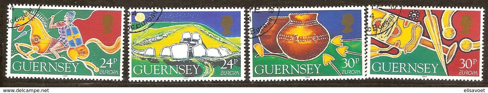 Guernsey Guernesey Cept Europa 1994 Yvertn° 743-646 (o) Oblitéré Used Cote 5,00 Euro - Guernesey